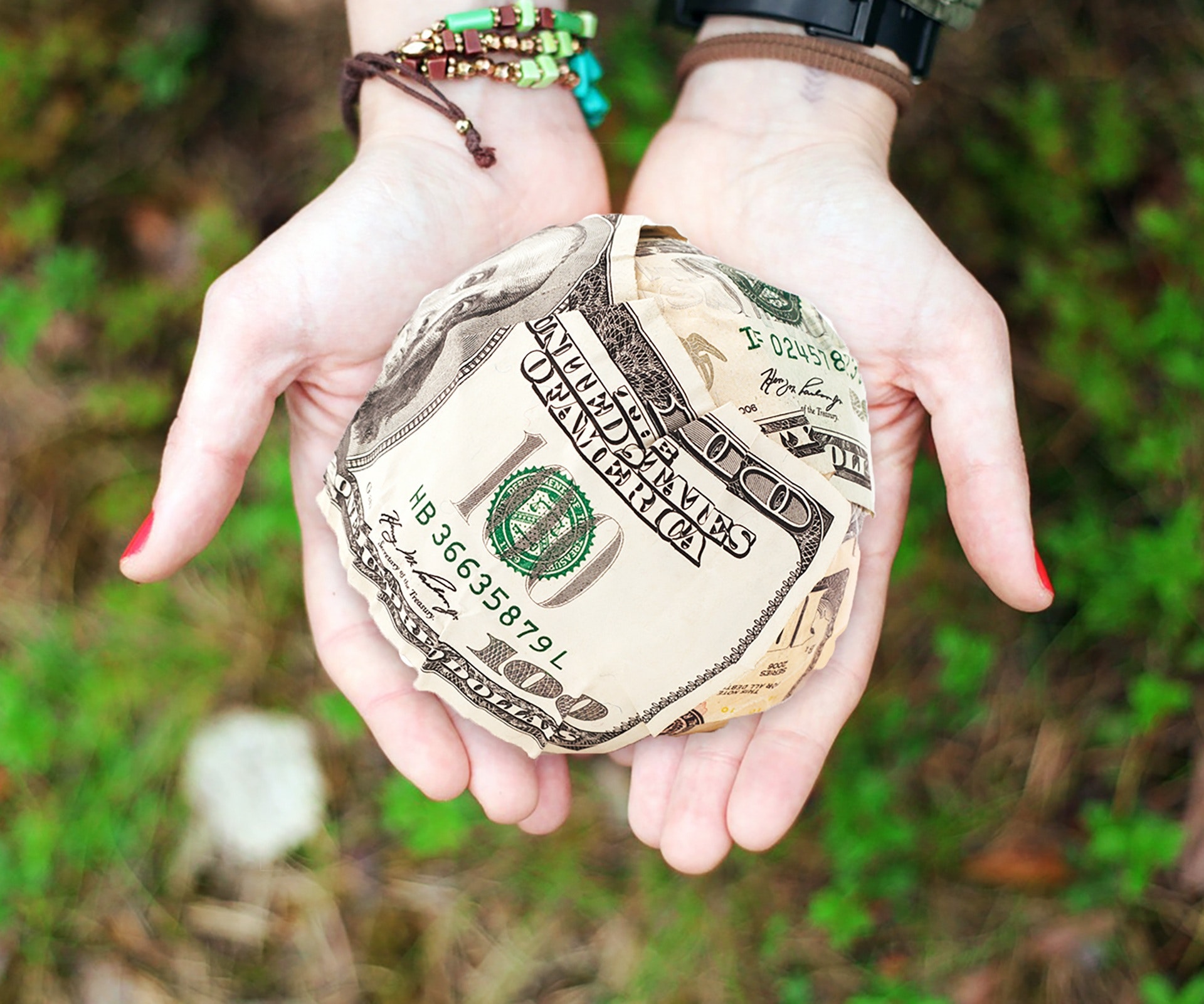 Giving money to charity