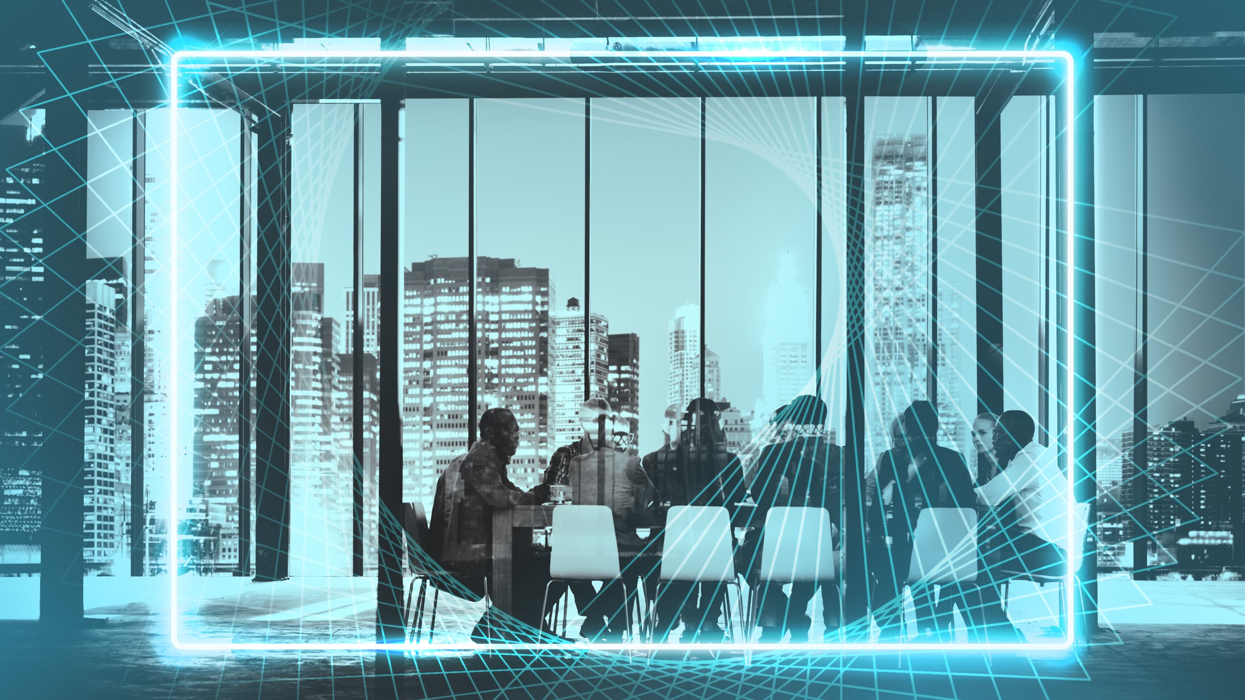 Businesspeople having a meeting in a room